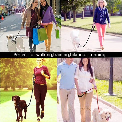 Comfortable Padded Handle Reflective Rope Dog Leash